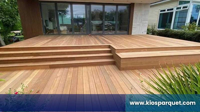 Lantai Kayu Solid Untuk Outdoor