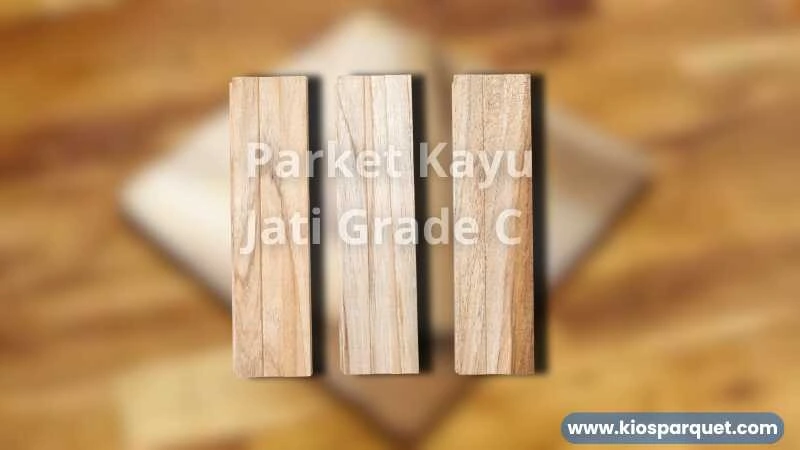 lantai kayu jati grade C