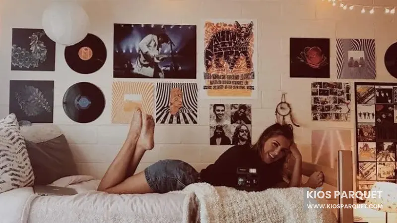 kiosparquet dekorasi dinding rumah sampul buku