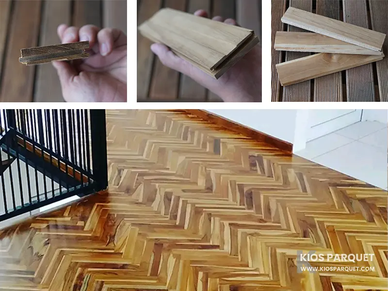 Parket Lantai Kayu Jati Grade B