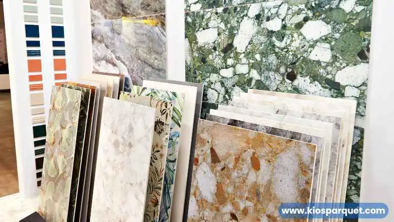 motif lantai porselen yang bervariasi